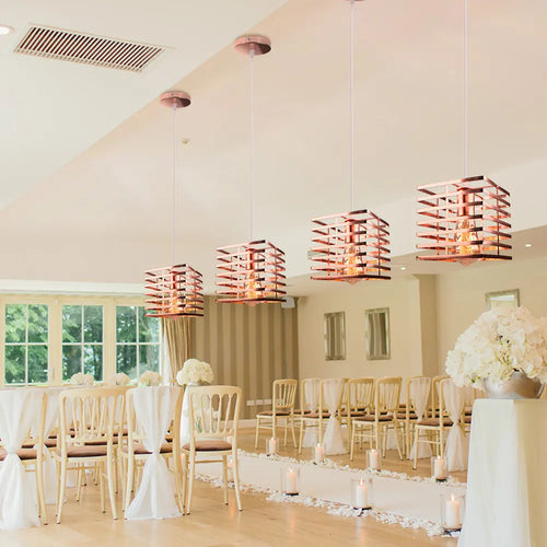 suspension industrielle vintage avec lumières led modernes