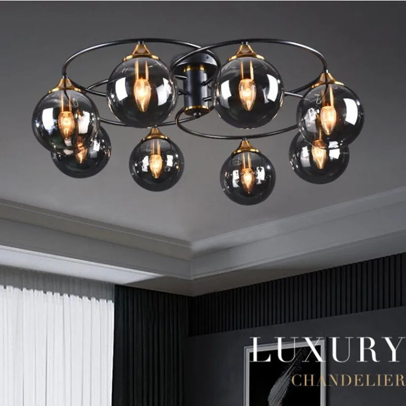 Creative glass pendant light for minimalist interior decor - vue 3 sur 15