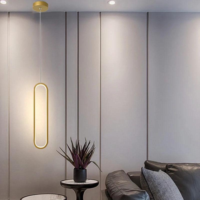 suspension led de style moderne et minimaliste - vue 4 sur 11