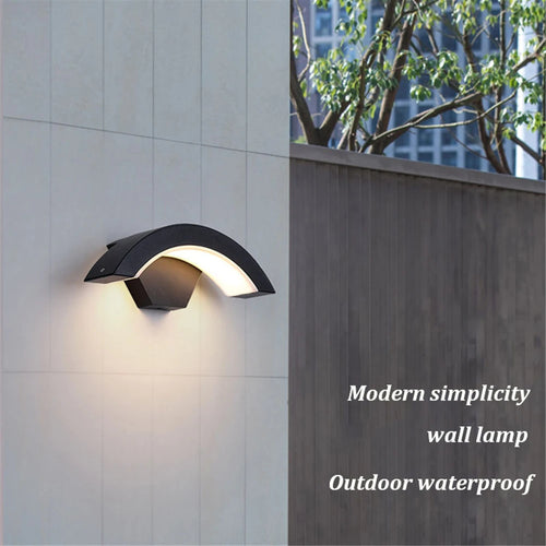 Applique murale extérieure étanche moderne lampe à Induction du corps humain lampes de jardin de porche en aluminium éclairage domestique appliques murales décoratives - vue 6 sur 8