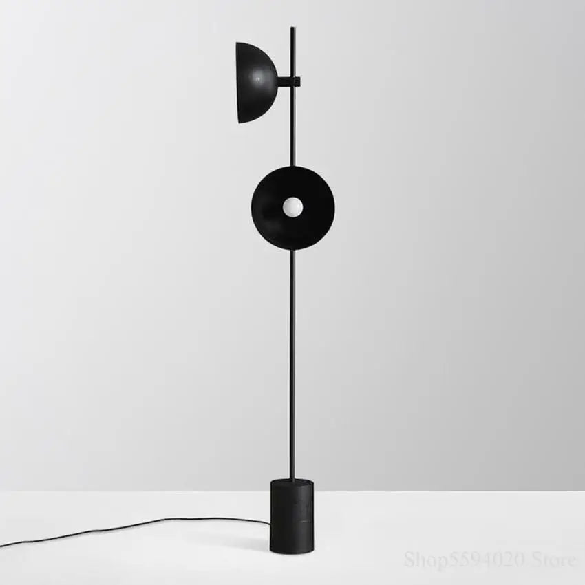 lampadaire led au sol en bois style loft européen