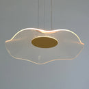 lampe led simple moderne lustre nordique feuille de lotus gradation