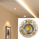 spot encastrable à led motif rose dorée style européen pour intérieur