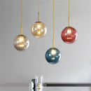 simplistic modern design glass LED pendant light