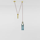 suspension en verre et métal pour décoration intérieure moderne