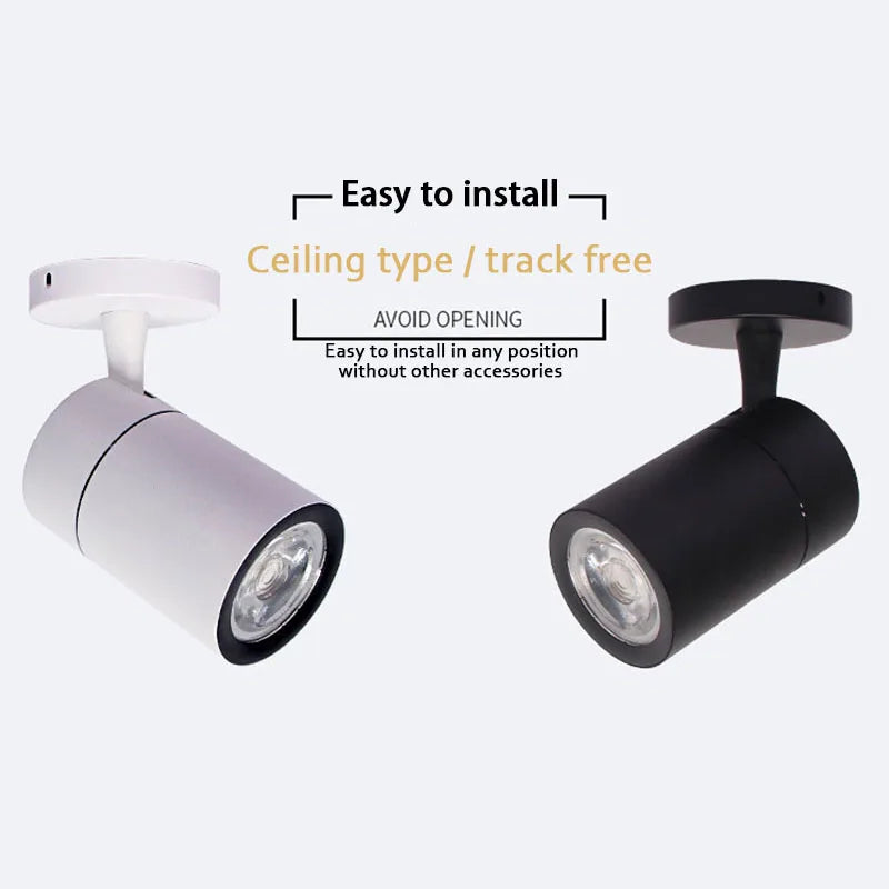 spot led à intensité variable pour éclairage intérieur moderne - vue 3 sur 8
