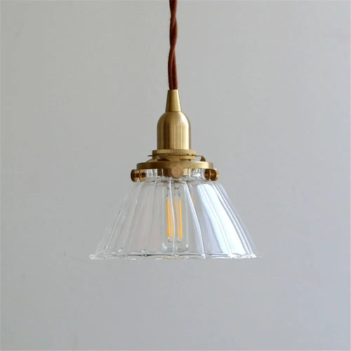 loft industriel led suspension lumière rétro laiton verre suspension antique droplight - vue 4 sur 8