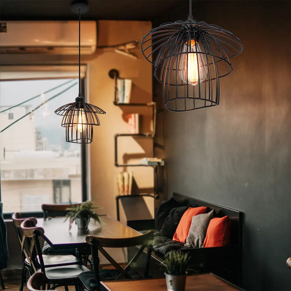 lampes suspendues modernes en fer pour décoration intérieure - vue 5 sur 7