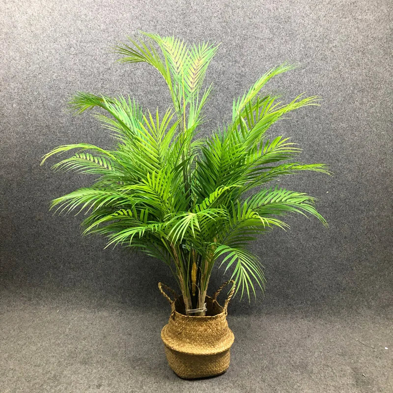 palmier artificiel avec grandes feuilles pour décoration intérieure et extérieure - vue 5 sur 12
