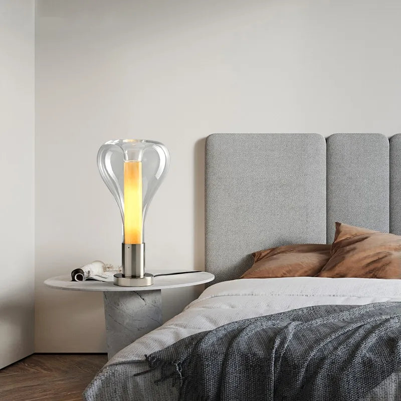 Modern nordic table lamp for minimalist interiors - vue 4 sur 8