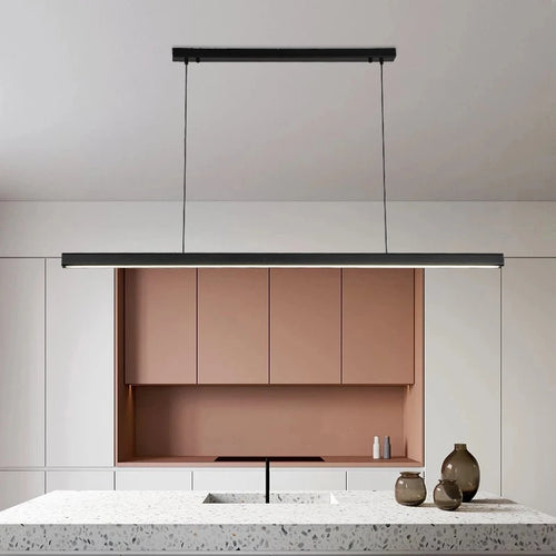 Lustre design moderne minimaliste personnalité barre à LED - vue 5 sur 6