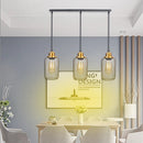 Minimalist vintage caged pendant light for bars and lofts