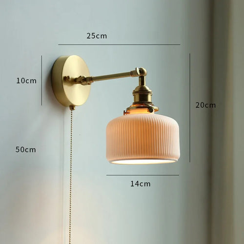 Applique murale LED cuivre moderne nordique - vue 10 sur 23