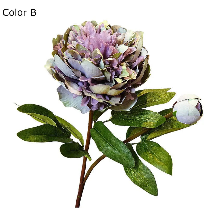 branche de fleurs artificielles de pivoine pour décoration élégante - vue 13 sur 13