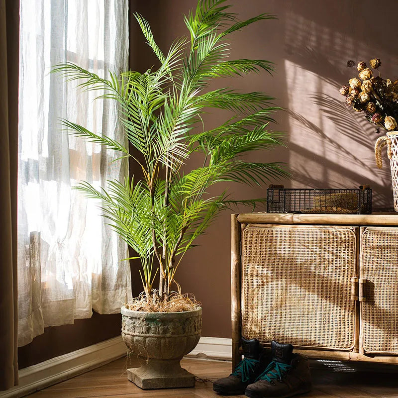 plantes tropicales palmier artificiel branches en plastique réalistes - vue 3 sur 12