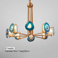 Modern agate pendant light nordic design for interior decor