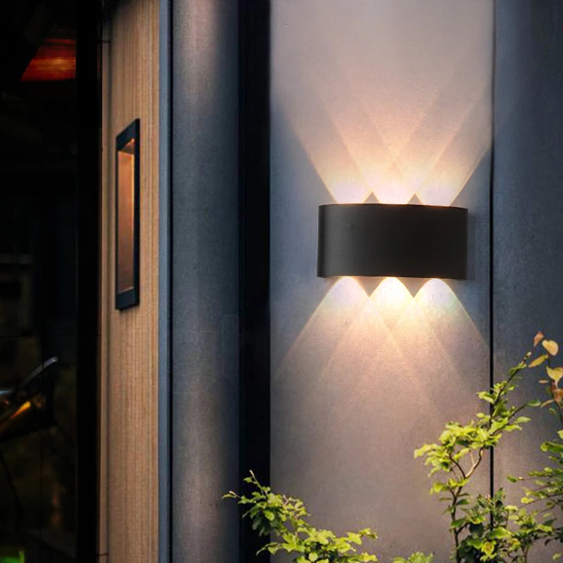 applique murale led extérieur étanche en aluminium - vue 3 sur 11