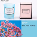bougie parfumée romantique en cire de soja artisanale avec huiles essentielles
