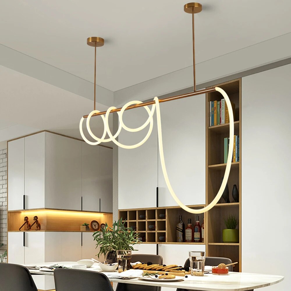 lampes lumière led suspension moderne - vue 3 sur 12