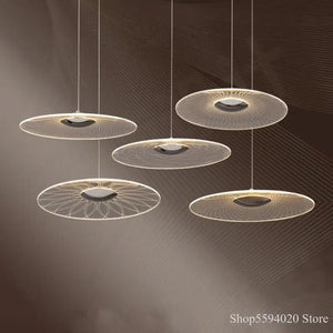 Modern acrylic LED chandelier for indoor lighting
