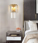 Modern minimalist crystal wall light for interior decoration