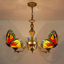 Lampe de luxe Style Tiffany en verre teinté