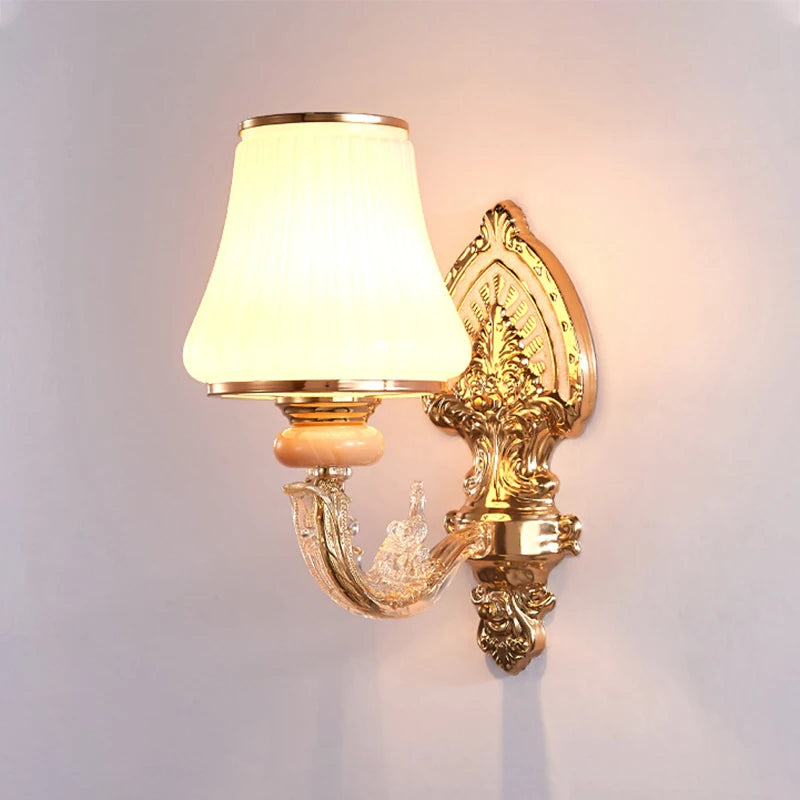 applique murale à led design nordique en verre pour intérieur décoratif - vue 3 sur 9