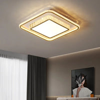 plafonnier moderne en cristal ambiance chaleureuse et romantique
