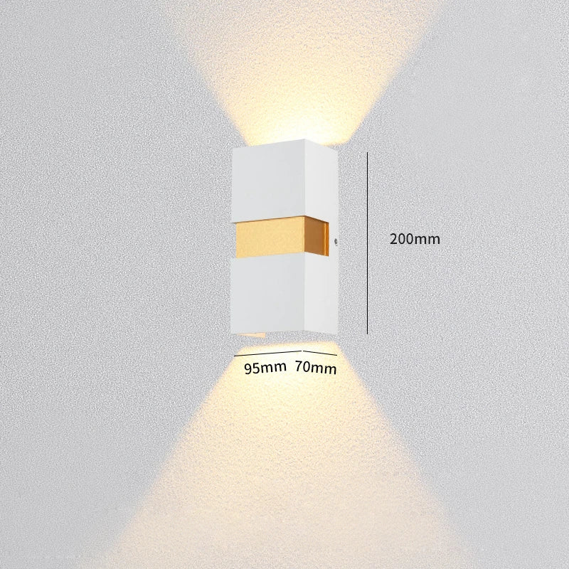Éclairage extérieur LED Escalier Entrée Applique Murale Lampe Jardin Avant Stoep Terrasse Étanche IP54 Porte Phare Éclairage Mural