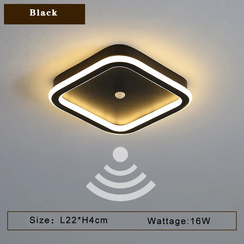 plafonnier led avec détecteur de mouvement pir idéal pour intérieur - vue 7 sur 14