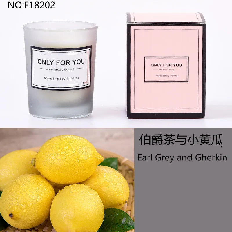 bougie parfumée romantique en cire de soja artisanale avec huiles essentielles - vue 15 sur 26