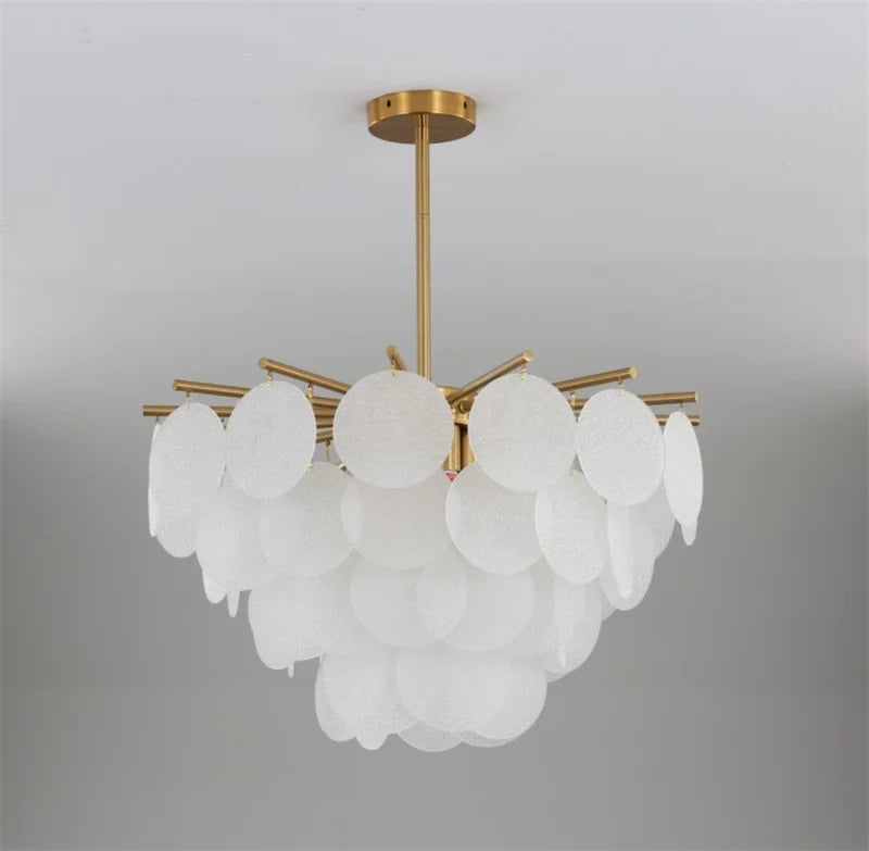lustre moderne en verre pour un éclairage élégant et raffiné - vue 5 sur 6