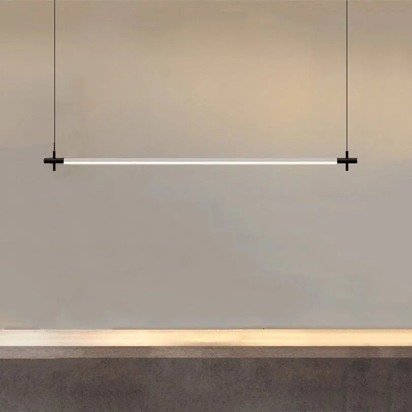 Suspension simples lampe de salle à manger lampes LED de cuisine pour la maison lampe suspendue table à manger longue lampe à bande éclairage minimaliste - vue 3 sur 7