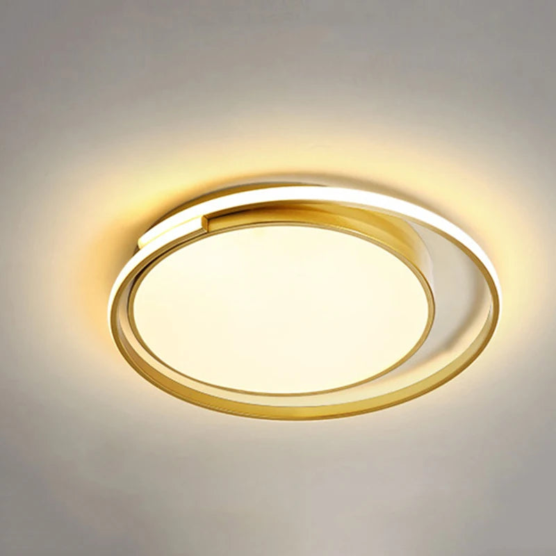 plafonnier led minimaliste en aluminium créatif allée lumières - vue 2 sur 7