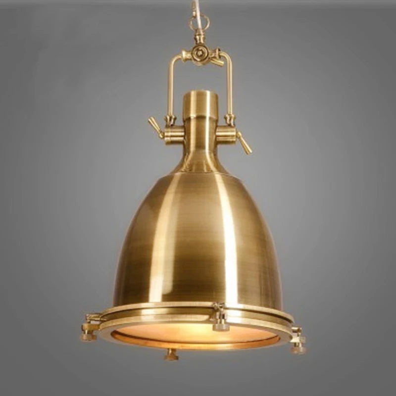 Suspension industriel Vintage en verre E27