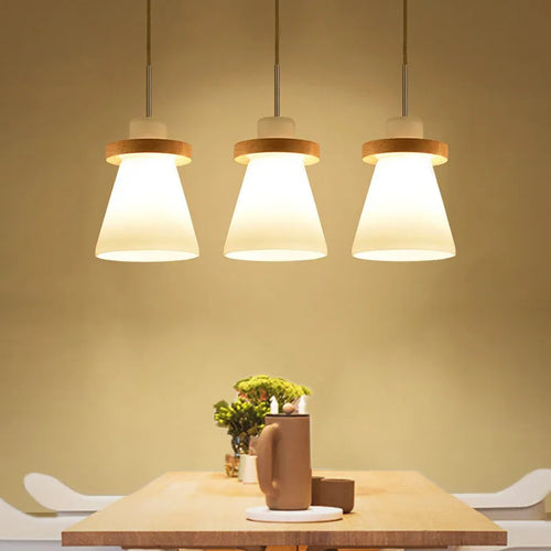 Minimalist Nordic chandelier 3 heads modern Japanese style