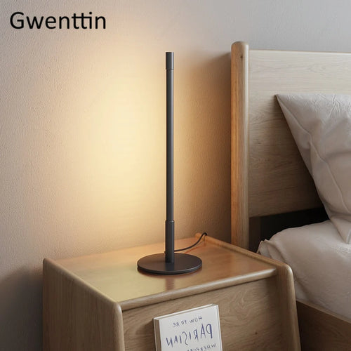 Minimalist nordic style LED floor lamp for elegant interiors - vue 6 sur 10