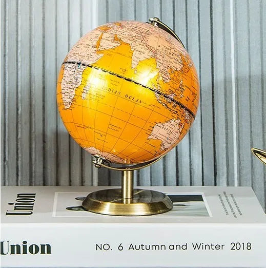 globe rotatif décoratif style européen luxe créatif - vue 9 sur 10