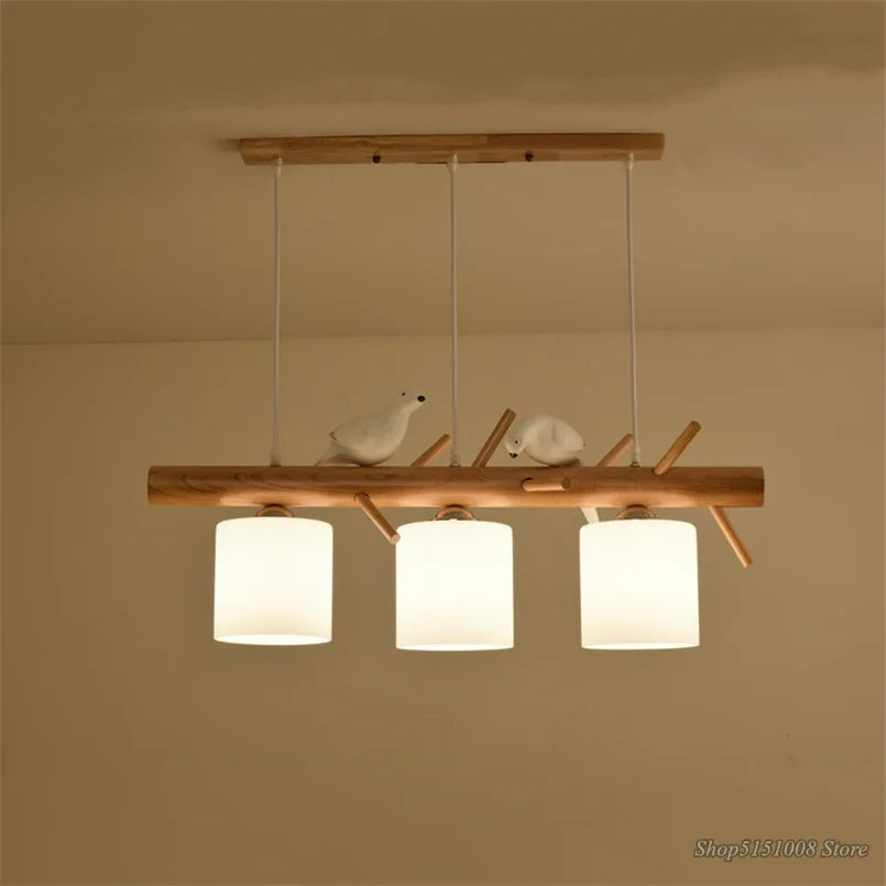 suspension en bois style nordique et japonais - vue 5 sur 8