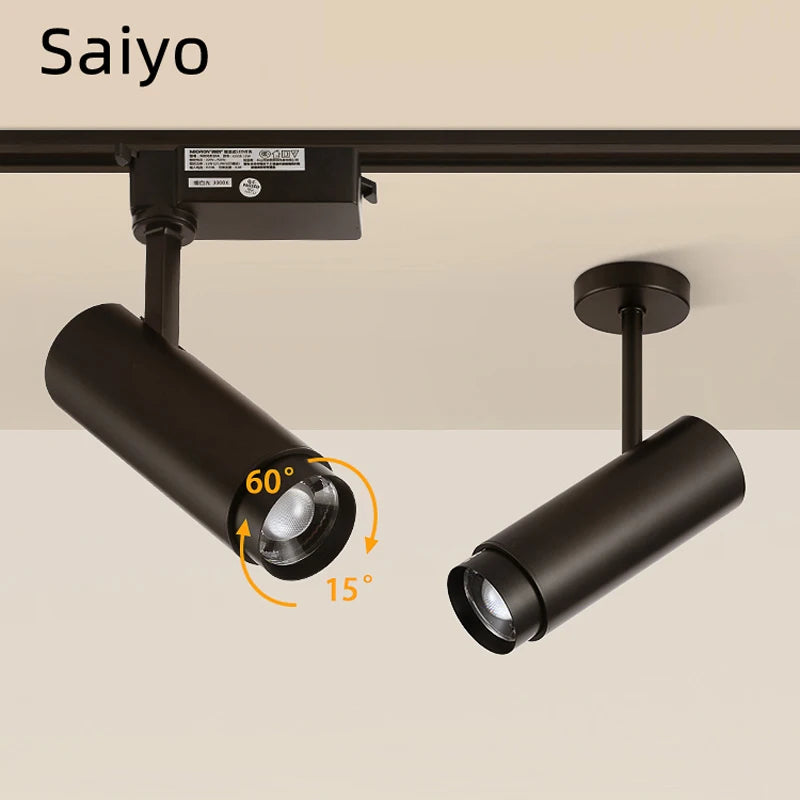 lampe de rail projecteur led réglable pour hôtel et magasin de vêtements - vue 2 sur 10