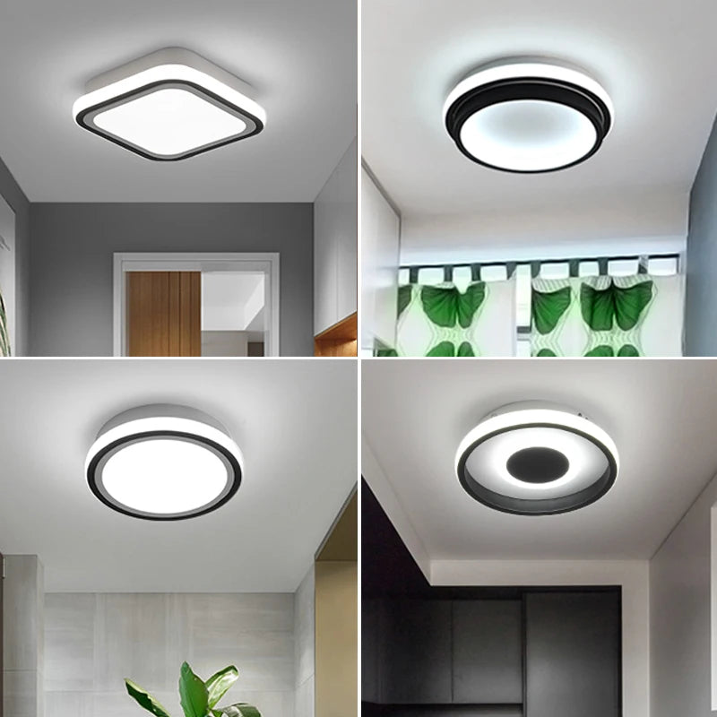 Allée Led plafonnier pour couloir balcon chambre éclairage AC110V AC220V moderne nordique intérieur lumières cuisine luminaires luminaria - vue 4 sur 12