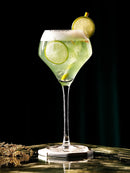 Verres à pied élégants style gin tonic cocktail