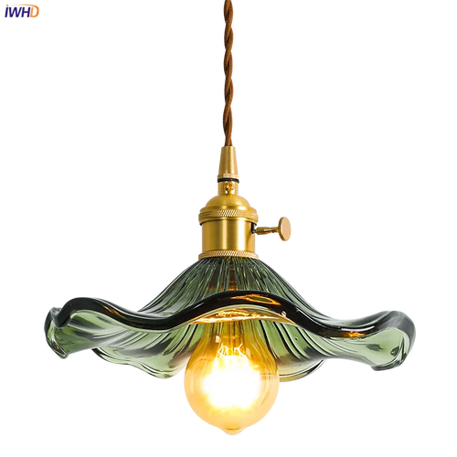 Suspension design Style nordique Simple à LED fleurs en verre - vue 10 sur 15