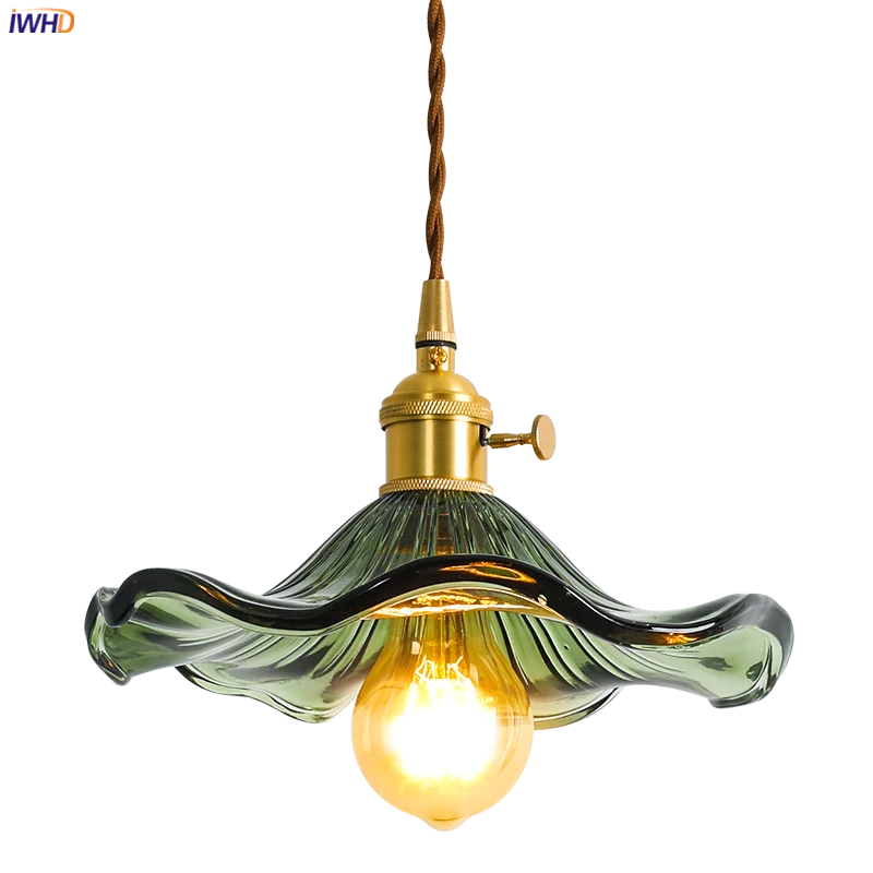 Suspension design Style nordique Simple à LED fleurs en verre - vue 10 sur 15