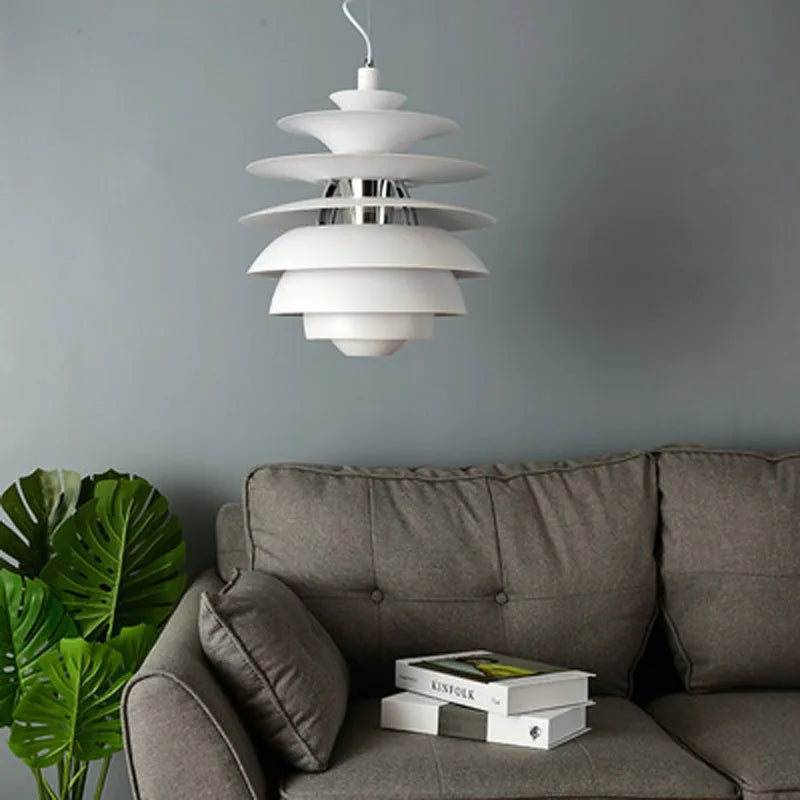 Lustre led boule de neige style danemark moderne - vue 5 sur 6