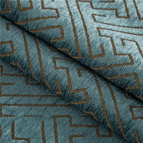 Rideau occultant motif géométrique style moderne sur mesure - vue 10 sur 11