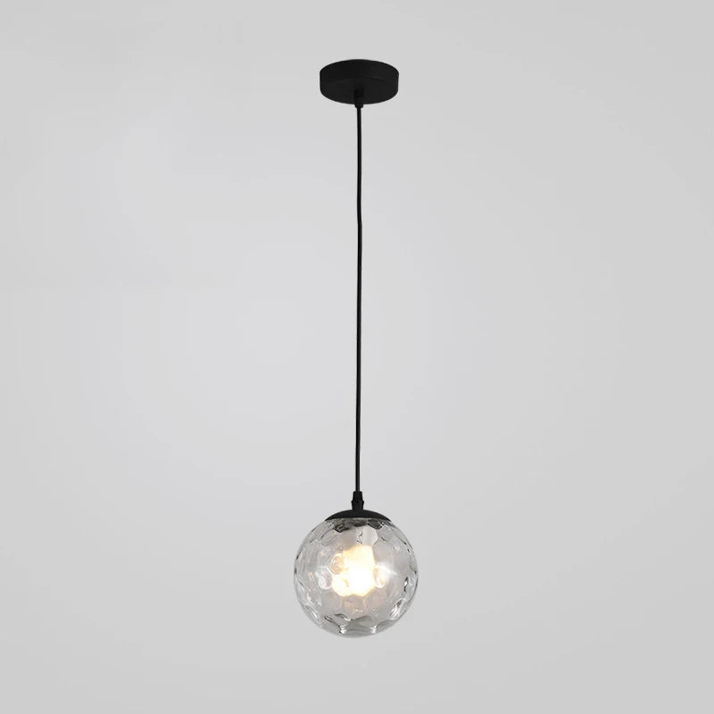 suspension de luxe nordique boule de verre décorative - vue 10 sur 10