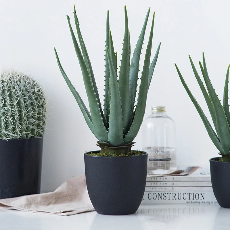plantes succulentes artificielles pour décoration intérieure et extérieure - vue 3 sur 8