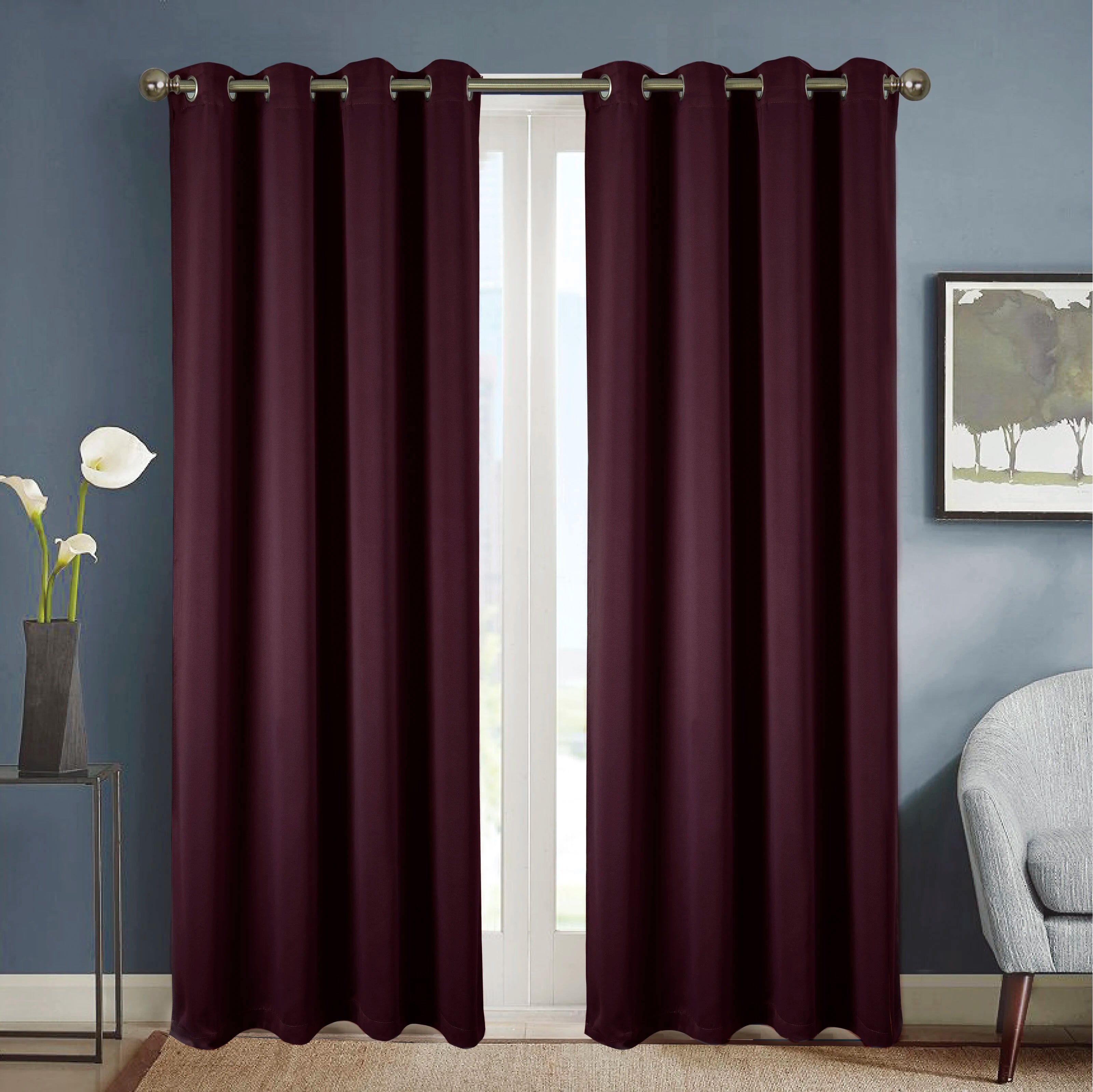 Rideau occultant moderne épais pour salon chambre fenêtre - vue 8 sur 12