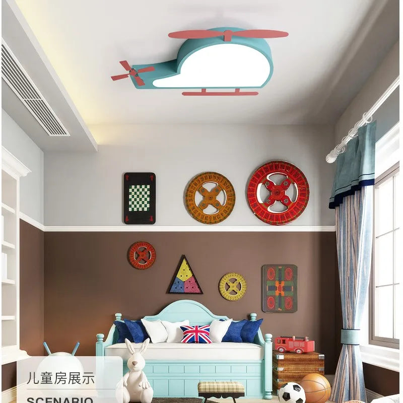 plafonnier led minimaliste pour chambre d'enfant protection yeux - vue 5 sur 8